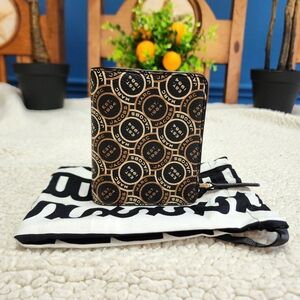 ✨NEW✨ Marc Jacobs Logo Compact Bifold Wallet Black Multi with Dust Bag